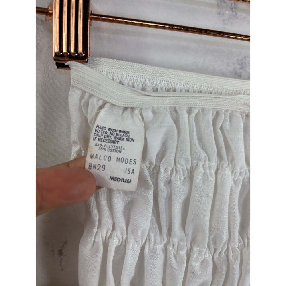 Vintage 60s Ruffled Bloomers kawaii White Pettipants M Coquette Poofy Ruffle - Picture 5 of 16